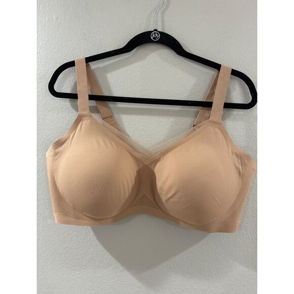 Honeylove LiftWear CrossOver Bra Sand Color Nude plus size 3X New - Picture 1 of 6